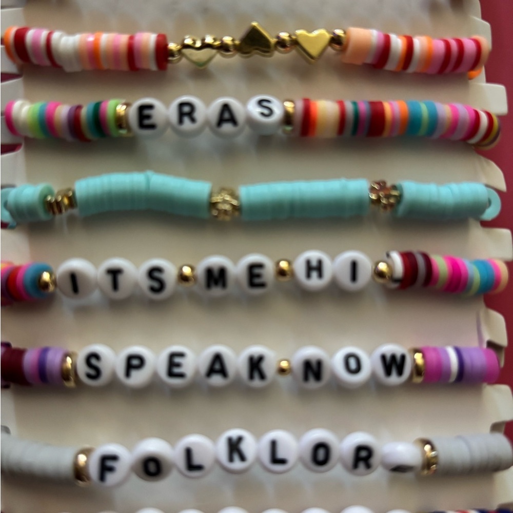 Taylor swift 3 for $18  Colorful Beaded Bracelets Set